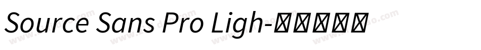 Source Sans Pro Ligh字体转换